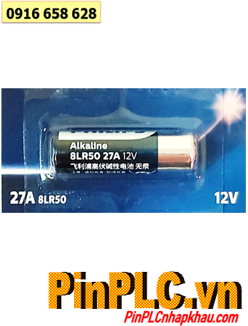 Pin Philips 27A, 8LR50 _Pin remote điều khiển Alkaline 12v Philips 27A, 8LR50 chính hãng